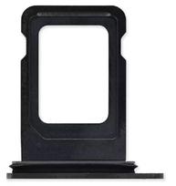 SIM kortelės laikiklis iPhone 15/15 Plus juodas originalus (naudotas Grade A)