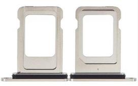 SIM kortelės laikiklis iPhone 15 Pro/15 Pro Max White Titanium ORG