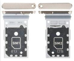SIM kortelės laikiklis Samsung S921 S24/S926 S24 Plus Dual Amber Yellow originalus (service pack)