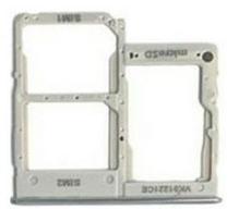 SIM kortelės laikiklis Samsung A415 A41 2020 Prism Crush White ORG