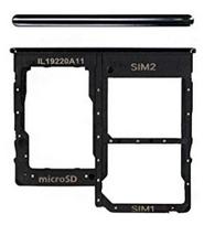 SIM kortelės laikiklis Samsung A315 A31 2020 Prism Crush Black originalus (service pack)
