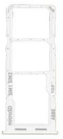 SIM kortelės laikiklis Samsung A225 A22 4G 2021 baltas originalus (service pack)