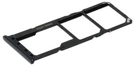 SIM kortelės laikiklis Samsung A226 A22 5G juodas originalus (service pack)