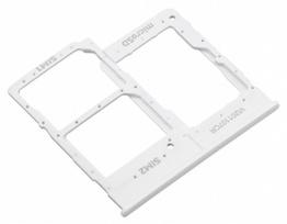 SIM kortelės laikiklis Samsung A202 A20e 2019 baltas originalus (service pack)