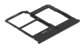 SIM kortelės laikiklis Samsung A202 A20e 2019 juodas originalus (service pack)