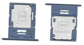 SIM kortelės laikiklis Samsung A155 A15 4G mėlynas originalus (service pack)