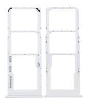 SIM kortelės laikiklis Samsung A125 A12/A127 A12S baltas originalus (service pack)