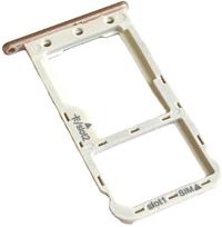 SIM kortelės laikiklis Huawei P9 Lite Mini/Y6 Pro 2017 auksinis originalus (service pack)