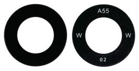 Samsung A356 A35 5G/A556 A55 5G kameros stikliukas juodas (Wide stikliukas) 1vnt (service pack)