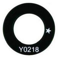 Samsung A135/A137 A13 4G/A136 A13 5G kameros stikliukas juodas (pagrindinis stikliukas) 1vnt (service pack)