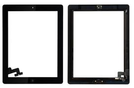 Jutiklinis ekranas iPad 2 juodas su Home mygtuku ir laikikliais HQ