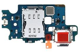 Flex Samsung S906 S22 Plus įkrovimo lizdui, mikrofonui, SIM kortelių skaitytuvui originalus (service pack)