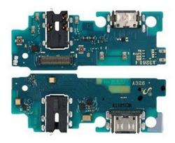 Flex Samsung A326 A32 5G 2021 jungtimi, mikrofonu, ausinių jungtimi originalus (naudotas Grade A)