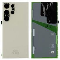 Galinis dangtelis Samsung S918 S23 Ultra kreminis originalus (service pack)