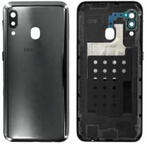 Galinis dangtelis Samsung A202 A20e 2019 juodas originalus (naudotas Grade A)