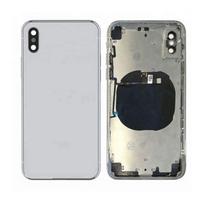 Baterijos dangtelis iPhone X sidabrinis pilnas originalus (naudotas Grade C)