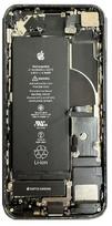 Baterijos dangtelis iPhone SE 2020 juodas pilnas su flex ir baterija originalus (naudotas Grade B)