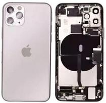 Baterijos dangtelis iPhone 11 Pro sidabrinis pilnas su flex originalus (naudotas Grade B)
