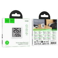 Elektroninis laikrodis su higrometru ir termometru Hoco HX40