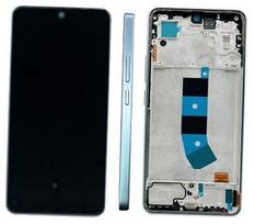 LCD ekranas Xiaomi Redmi Note 13 4G su jutikliniu ekranu su rėmeliu Ice Blue originalus (aptarnavimo pakuotė)