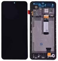 LCD ekranas Xiaomi Redmi A5 (Long Flex) su jutikliniu ekranu su rėmeliu juodas originalus (aptarnavimo pakuotė)