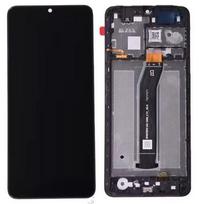 LCD ekranas Xiaomi Redmi A3 su jutikliniu ekranu su rėmeliu juodas originalus (aptarnavimo pakuotė)