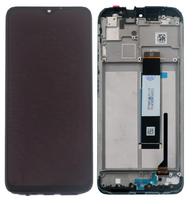 LCD ekranas Xiaomi Redmi 9T/Redmi Note 9 4G 2021/Poco M3 su jutikliniu ekranu su rėmeliu juodas ORG