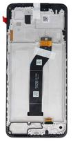 LCD ekranas Xiaomi Redmi 13C 4G/5G/Poco C65 su jutikliniu ekranu ir rėmeliu juodas originalus (aptarnavimo pakuotė)