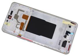 LCD ekranas Xiaomi 12T/12T Pro su jutikliniu ekranu su rėmeliu sidabrinis ORG