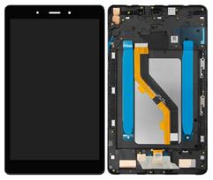 LCD ekranas Samsung T295 Tab A 8.0 LTE 2019 su lietimo ekranu ir rėmeliu juodas (atnaujintas) ORG