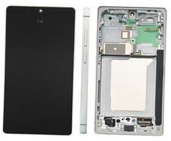 LCD ekranas Samsung S938 S25 Ultra su lietimo ekranu ir rėmeliu Titanium Silver Blue originalus (surinktas service pack)