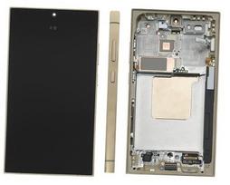 LCD ekranas Samsung S928 S24 Ultra su lietimo ekranu ir rėmeliu Titanium Yellow originalus (naudotas Grade B)