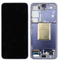 LCD ekranas Samsung S921 S24 su lietimo ekranu ir rėmeliu Cobalt Violet originalus (naudotas Grade A)