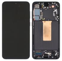 LCD ekranas Samsung S916 S23+ 5G su lietimo ekranu ir rėmeliu Phantom Black originalus (naudotas Grade C)