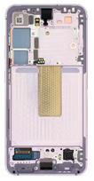LCD ekranas Samsung S911 S23 5G su jutikliniu ekranu ir rėmeliu Lavender originalus (service pack)