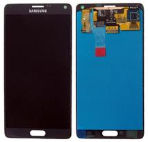 LCD ekranas Samsung N910 Note 4 su lietimo ekranu juodas originalus (paslaugų paketas)