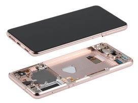 LCD ekranas Samsung G996 S21 Plus su lietimo ekranu ir rėmeliu Phantom Violet originalus (surinktas paslaugų paketas)