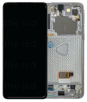 LCD ekranas Samsung G996 S21 Plus su lietimo ekranu ir rėmeliu Phantom Silver originalus (paslaugų paketas)