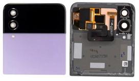 LCD ekranas Samsung F721 Z Flip4 5G su jutikliniu ekranu ir rėmu (Išorinis) Bora Purple originalus (naudotas Grade C)