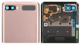 LCD ekranas Samsung F707 Z Flip 5G su jutikliniu ekranu ir rėmu (Išorinis) Mystic Bronze originalus (naudotas Grade B)