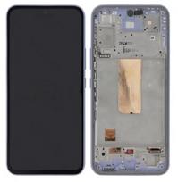 LCD ekranas Samsung A546 A54 5G 2023 su jutikliniu ekranu ir rėmu Violet originalus (surinktas service pack)