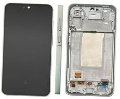 LCD ekranas Samsung A366 A36 5G su jutikliniu ekranu ir rėmeliu Awesome Lime originalus (surinktas serviso paketas)