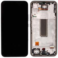 LCD ekranas Samsung A346 A34 5G 2023 su lietimo ekranu ir rėmeliu Graphite originalus (naudotas Grade A)