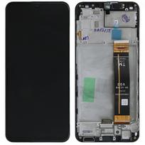 LCD ekranas Samsung A236 A23 5G su jutikliniu ekranu ir rėmeliu juodas originalus (serviso paketas)