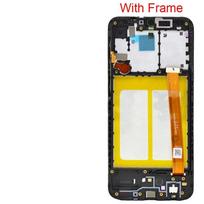 LCD ekranas Samsung A202 A20e 2019 su jutikliniu ekranu ir rėmeliu juodas originalus (serviso paketas)