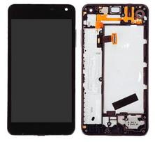 LCD ekranas Microsoft (Nokia) Lumia 650 su jutikliniu ekranu ir rėmeliu juodas originalus (naudotas, B klasė)
