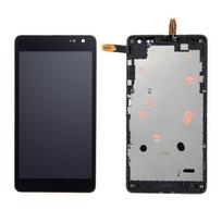 LCD ekranas Microsoft (Nokia) Lumia 535 su jutikliniu ekranu ir rėmeliu juodas originalus 2S (naudotas, B klasė)