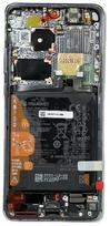 LCD ekranas Huawei P50 PRO su lietimo ekranu, rėmeliu ir baterija Golden Black originalus (service pack)
