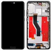 LCD ekranas Huawei P20 PRO su lietimo ekranu, pradžios mygtuku ir rėmeliu juodas OLED