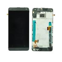 LCD ekranas HTC One Mini (M4) su lietimo ekranu ir rėmeliu sidabrinis originalus (naudotas B klasė)